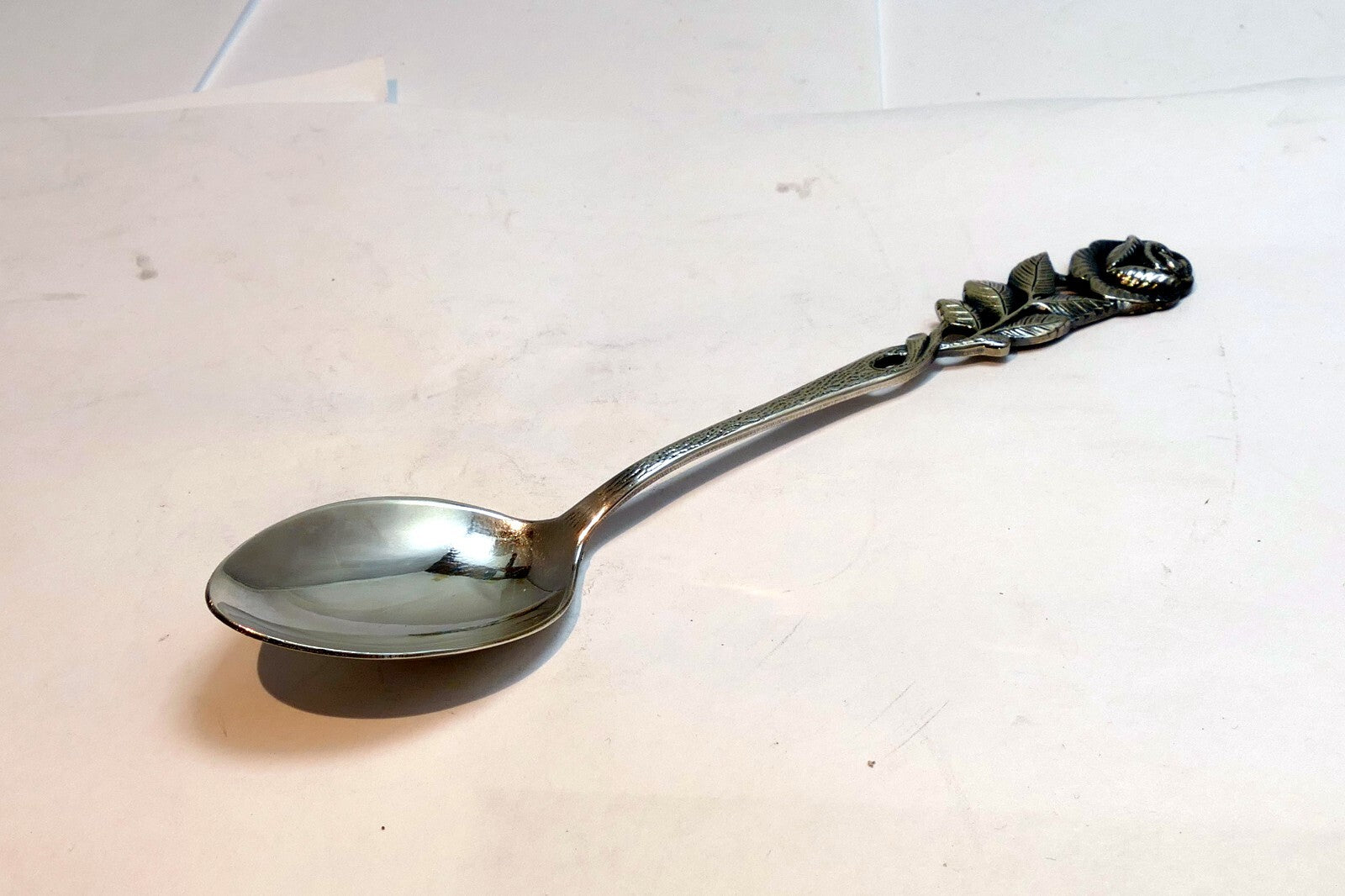 Silver Plate  Antico 100 Tea Spoon Silverware rose design floral