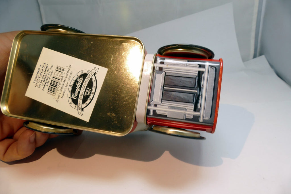 Campbell's Soup Tin Box Co Truck Car With wheels Lid No 83 USA Americana design