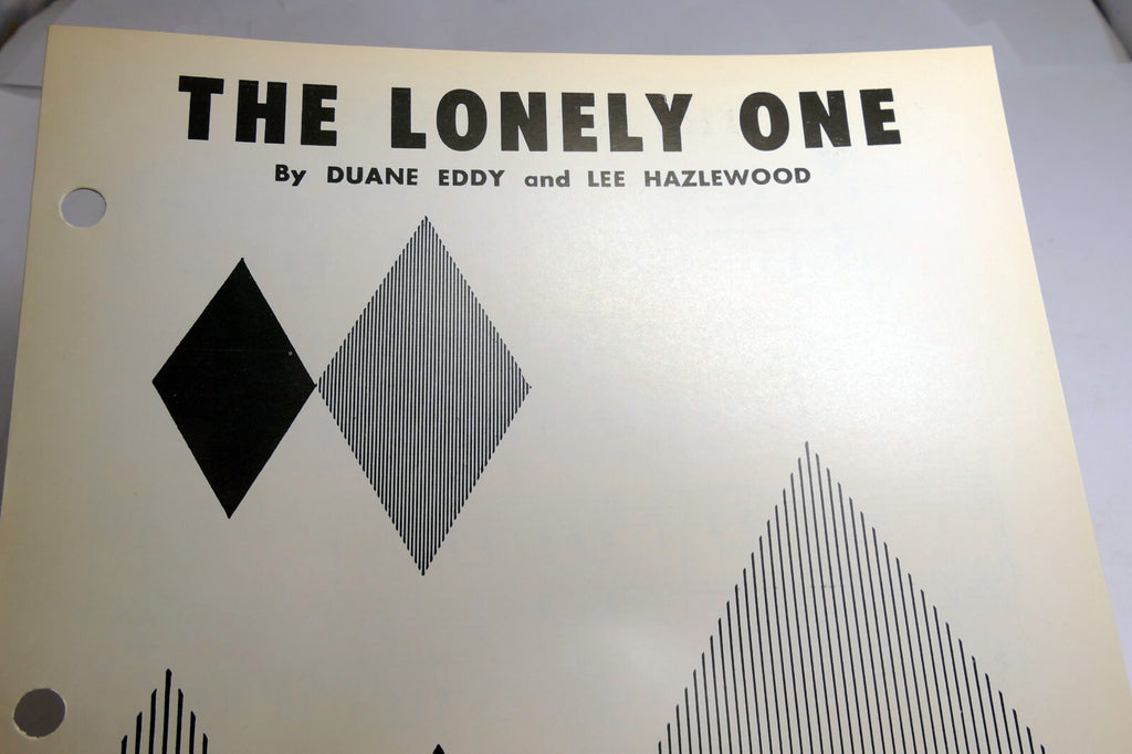 The lonely one duane eddy lee hazlewood 1958 sheet music