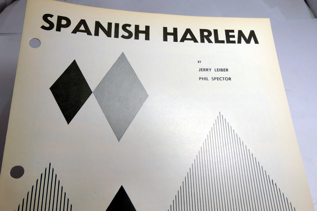 Spanish harlem jerry leiber phil spector 1961 sheet music e king