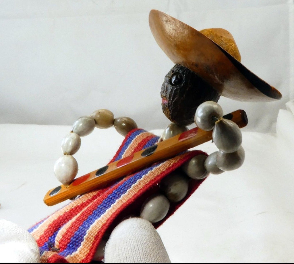 South american doll toy handcraft traditional dried nuts