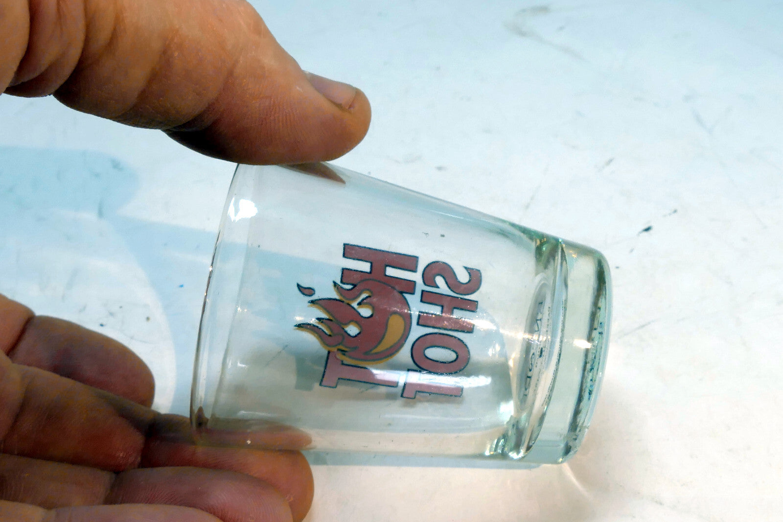 Hot Shot Flame Glass Shot  Souveni 1.5 oz