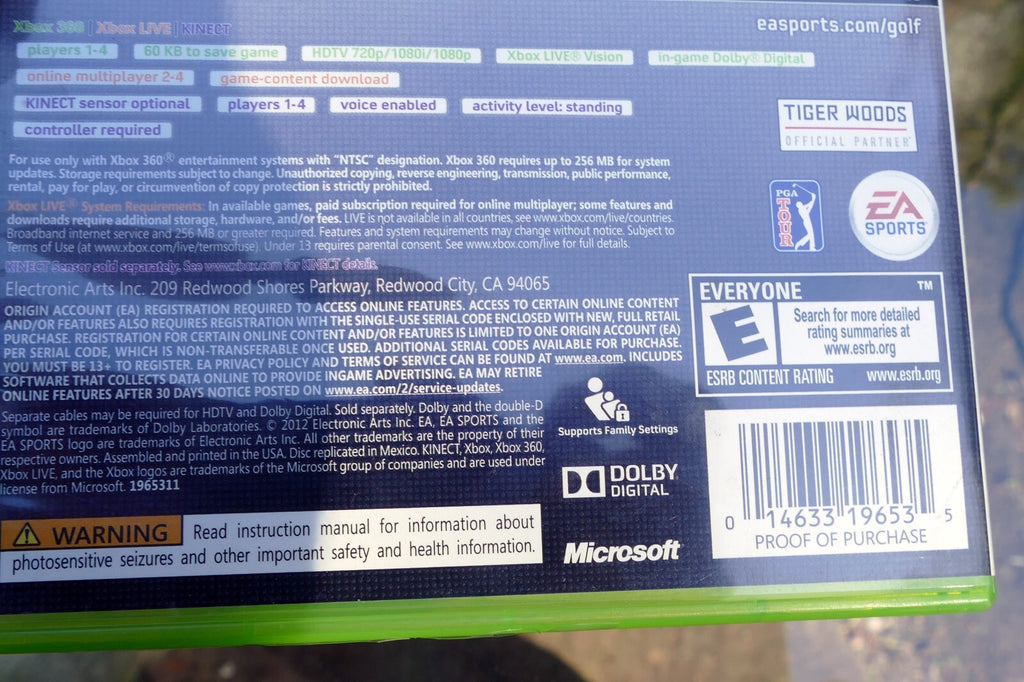 Tiger woods pga tour 13 (for microsoft xbox 360)