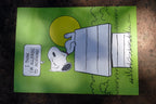 1958 Snoopy Sleeping Poster Schulz - " I think I am Allergic to Morning! "
