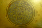 Bronze and wood trinket box indian native inuit sun god antique vintage
