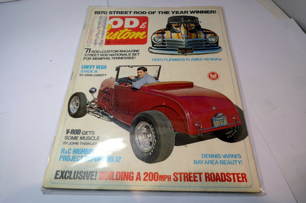 Rod & Custom Magazine March 1971 "'Street Rod of the Year winner"
