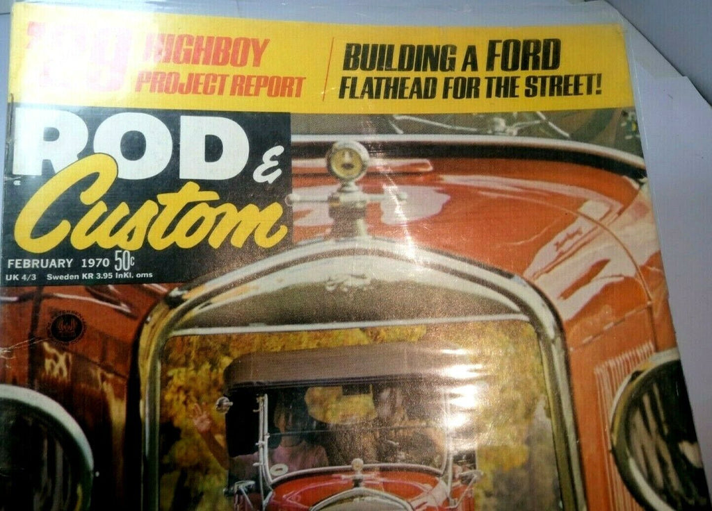 Rod & custom magazine february 1970 " building ford flathead for the street"