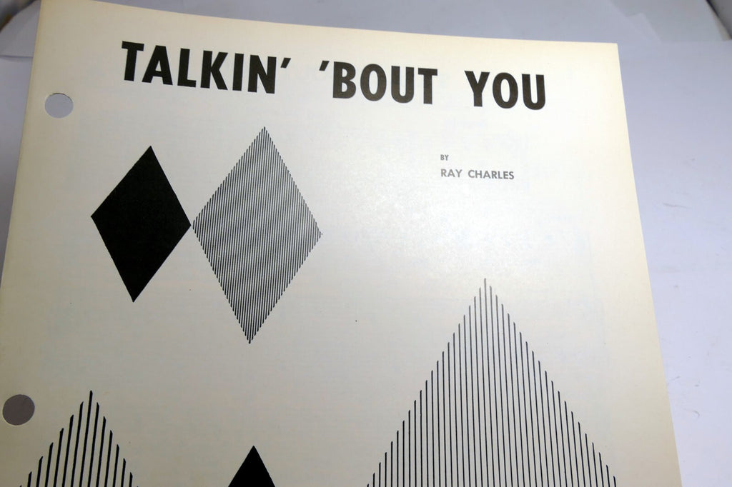 Talkin' 'bout you by ray charles 1958 sheet music