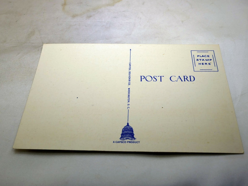 Post Card Lincoln Memorial Monument Washington DC 186 Linen 1940's US Capitol