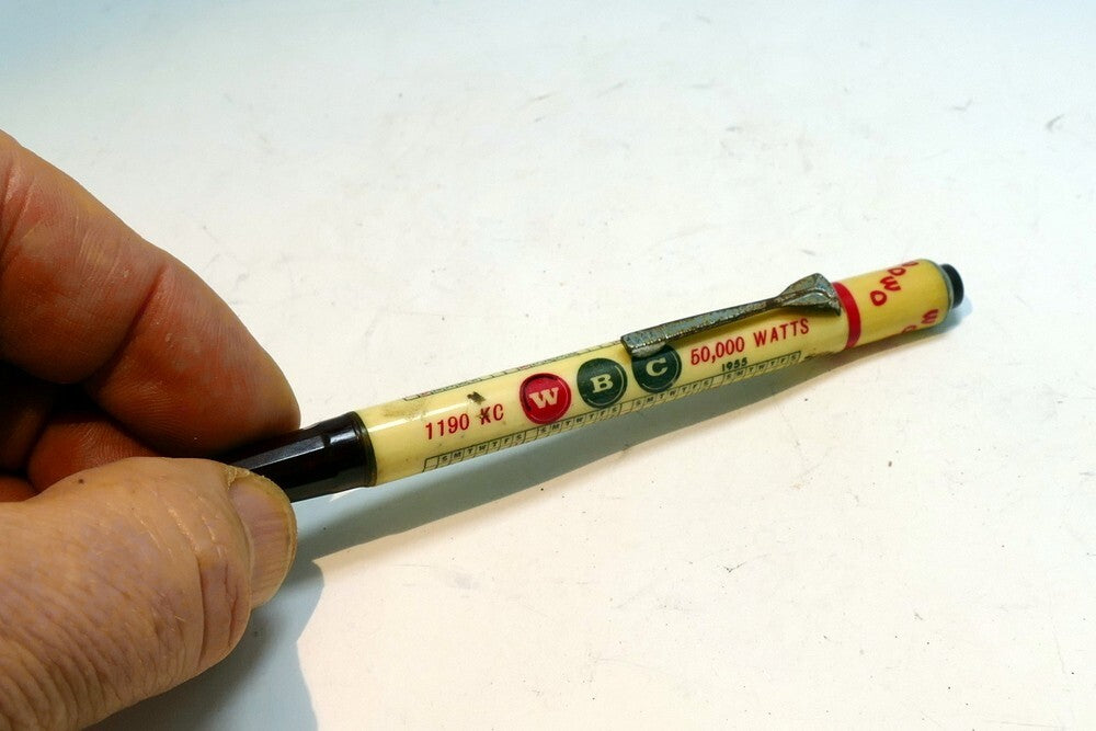 Mechanical Pencil 1190 KC WBC 50,000 watts WOWO 1955 calendar