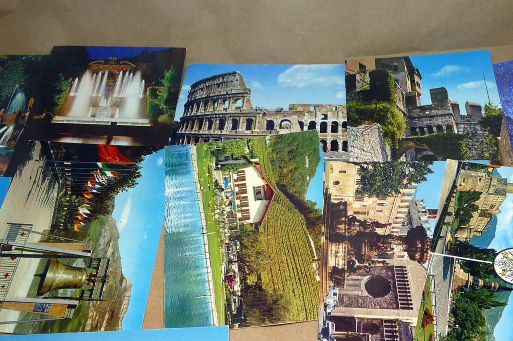 1980's Postcard unposted Italy set of 12 Genova Cityscapes Roma lot