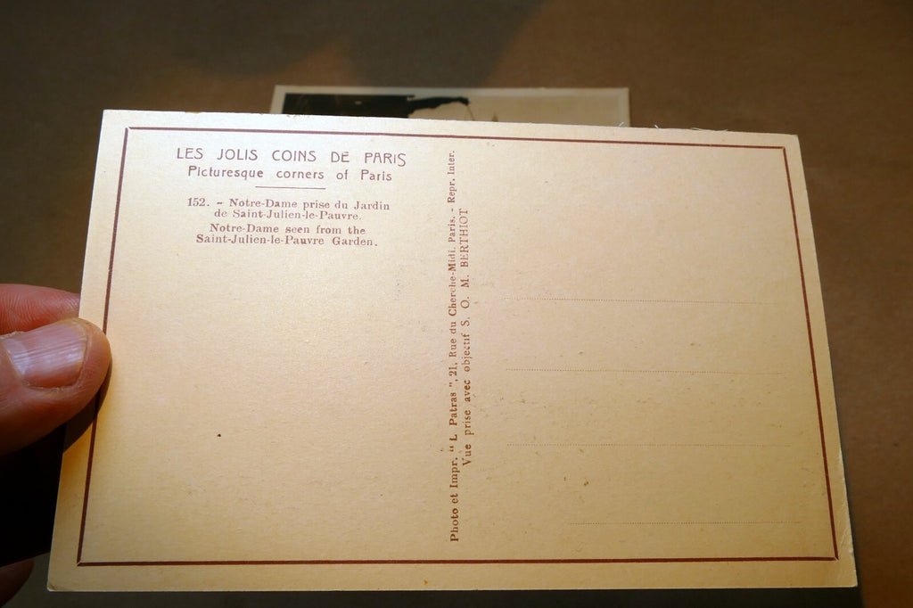 Paris  France  Les Jolis Coins Unposted Postcard Notre-Dame Sacre-Coeur 1920's