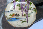 Koshida Japan Porcelain China Wisteria W/ Gold Rim Decorated Plate Tea 3.5" OD