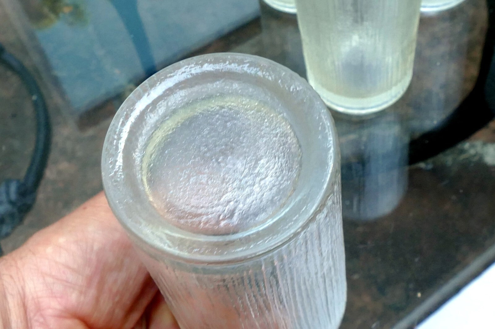 Sasaki RAIN 10oz Flat Tumbler Glasses Set of 5 lot 5.5" tall