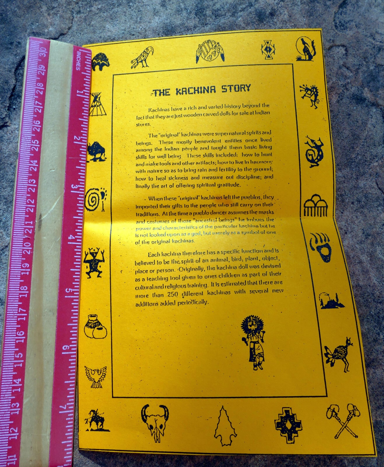 Navajo the kachina store native american tribal brochure