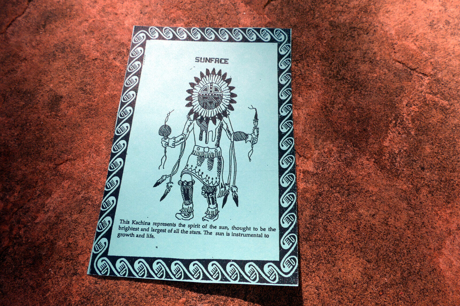 "SUNFACE" Navajo The  Kachina Native American Tribal Brochure