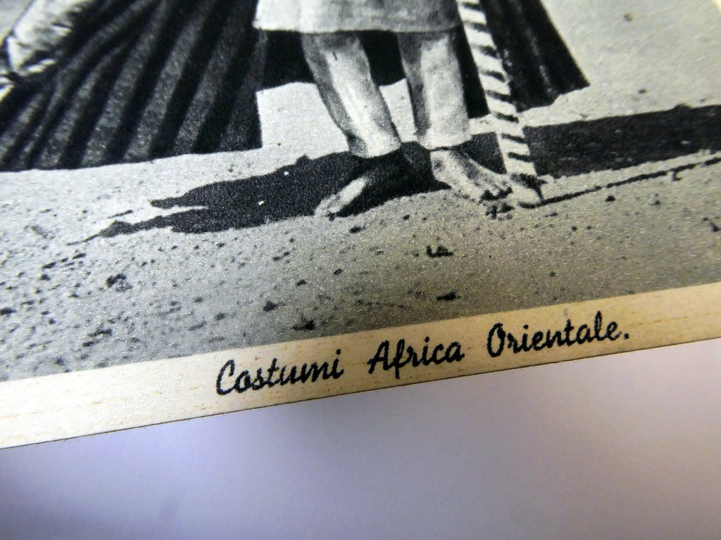 Post Card Cartolina Postale Costumi Africa Orientale unused Unposted 1900's