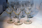 Tiffin-Franciscan Six Point Star Wine Glass Goblet  718403 set of 6 lot twinkle