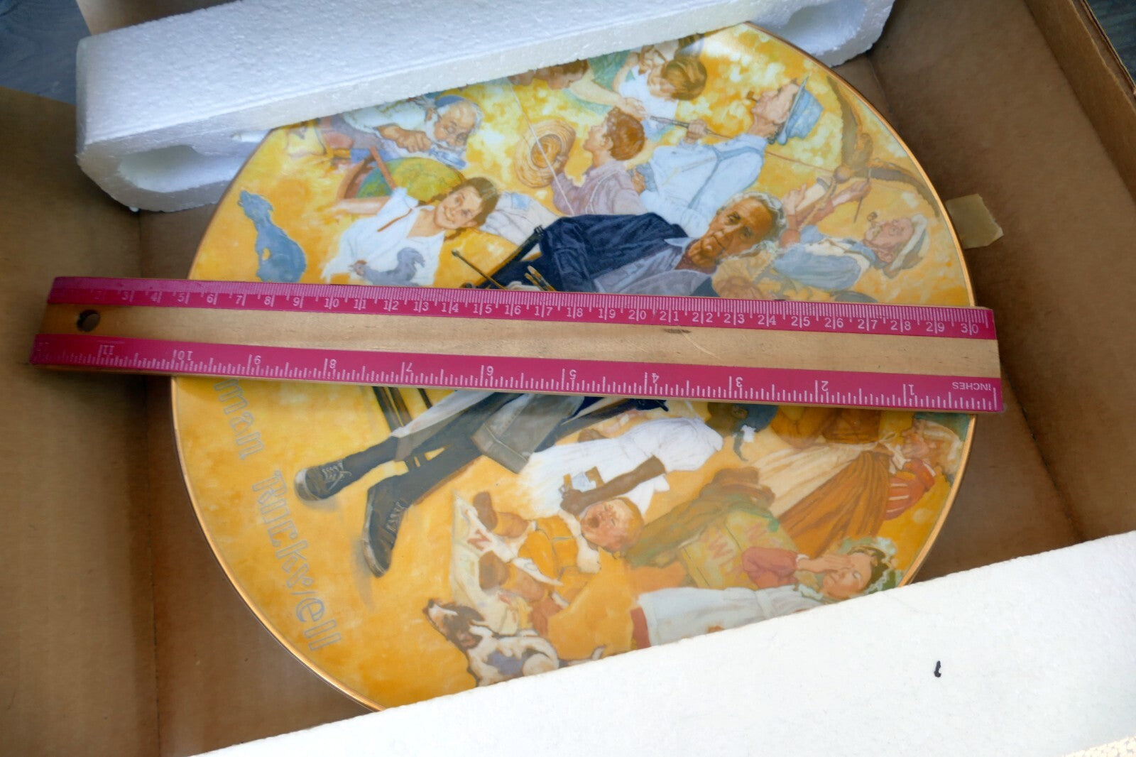 Norman Rockwell Remembered 1979 Limited Edition Plate w/ COA author artist
