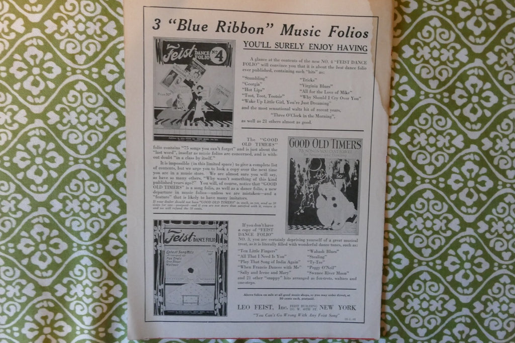 Apple Sauce, 1922, by Abe Lyman, Gus Arnheim and Arthur Freed, Leo. Feist Inc.