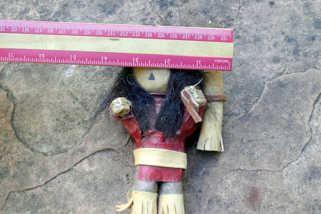 Vintage Native American Doll 6.5" tall missing wooden base