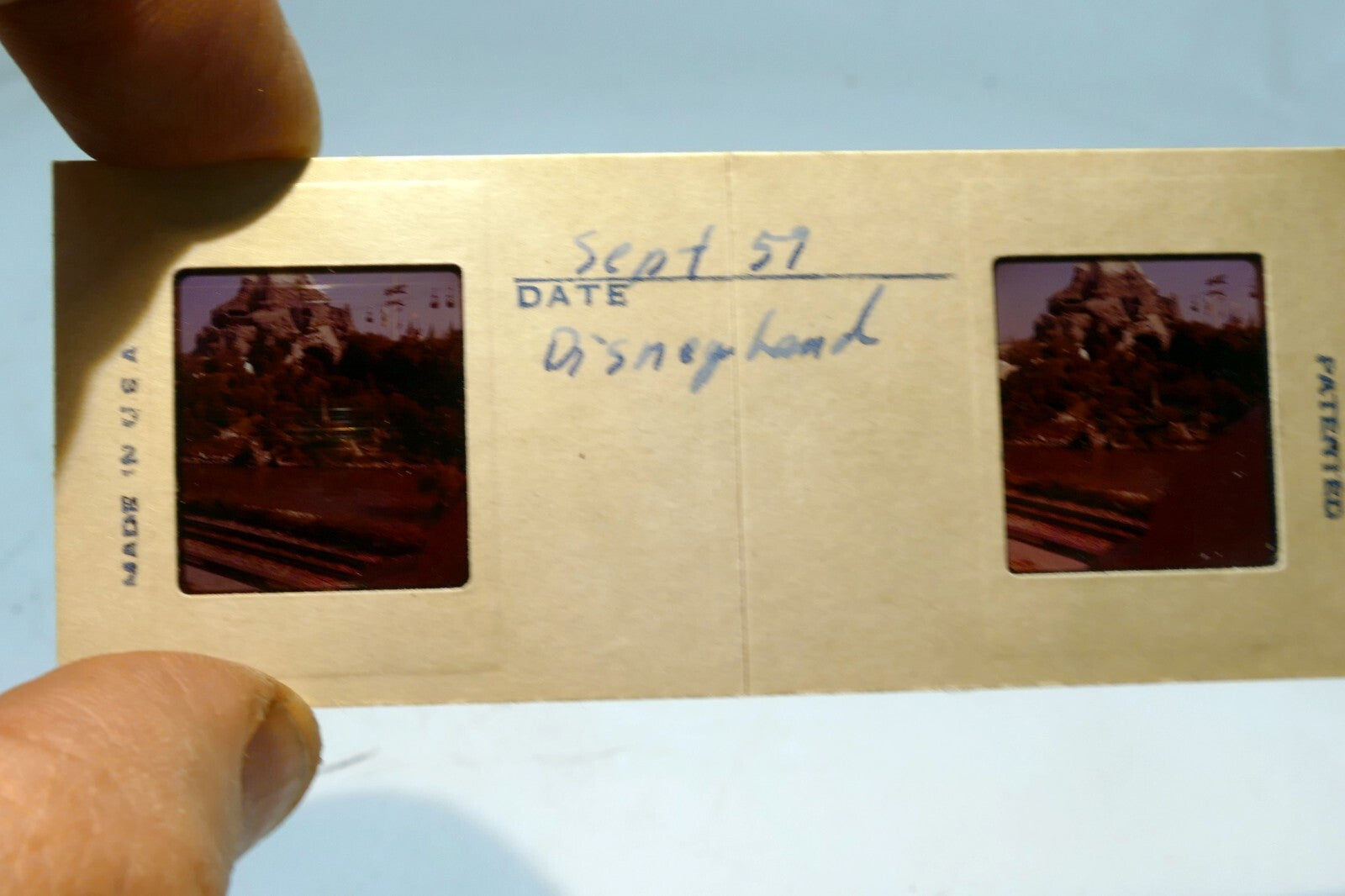 Stereo Realist Slide - Disneyland USA  - Sept 1959 Kodak Ektachrome color