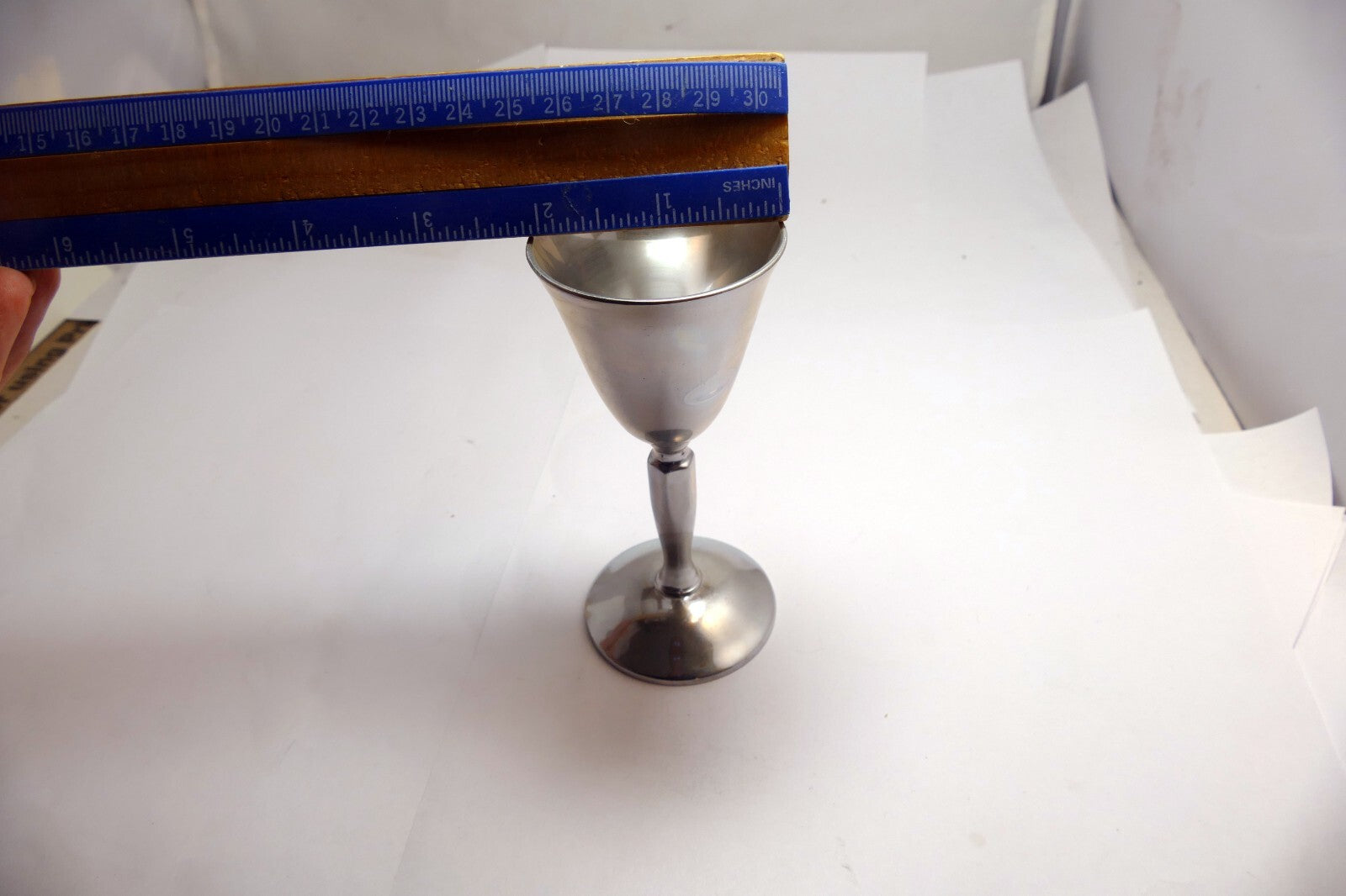 One (single) Plator Silver Stone Spain Goblet model 601 Vine Liqour