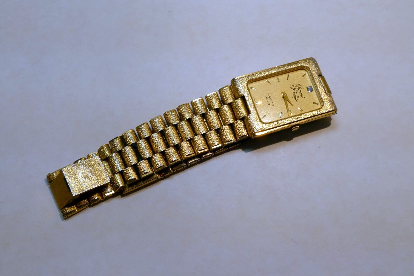 Gerrard Phillipe Diamond Quartz 18K plated Gold Tone Watch