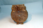 OWL bird Soapstone Carved Trinket Dish  Box 4X5" stone hand carved