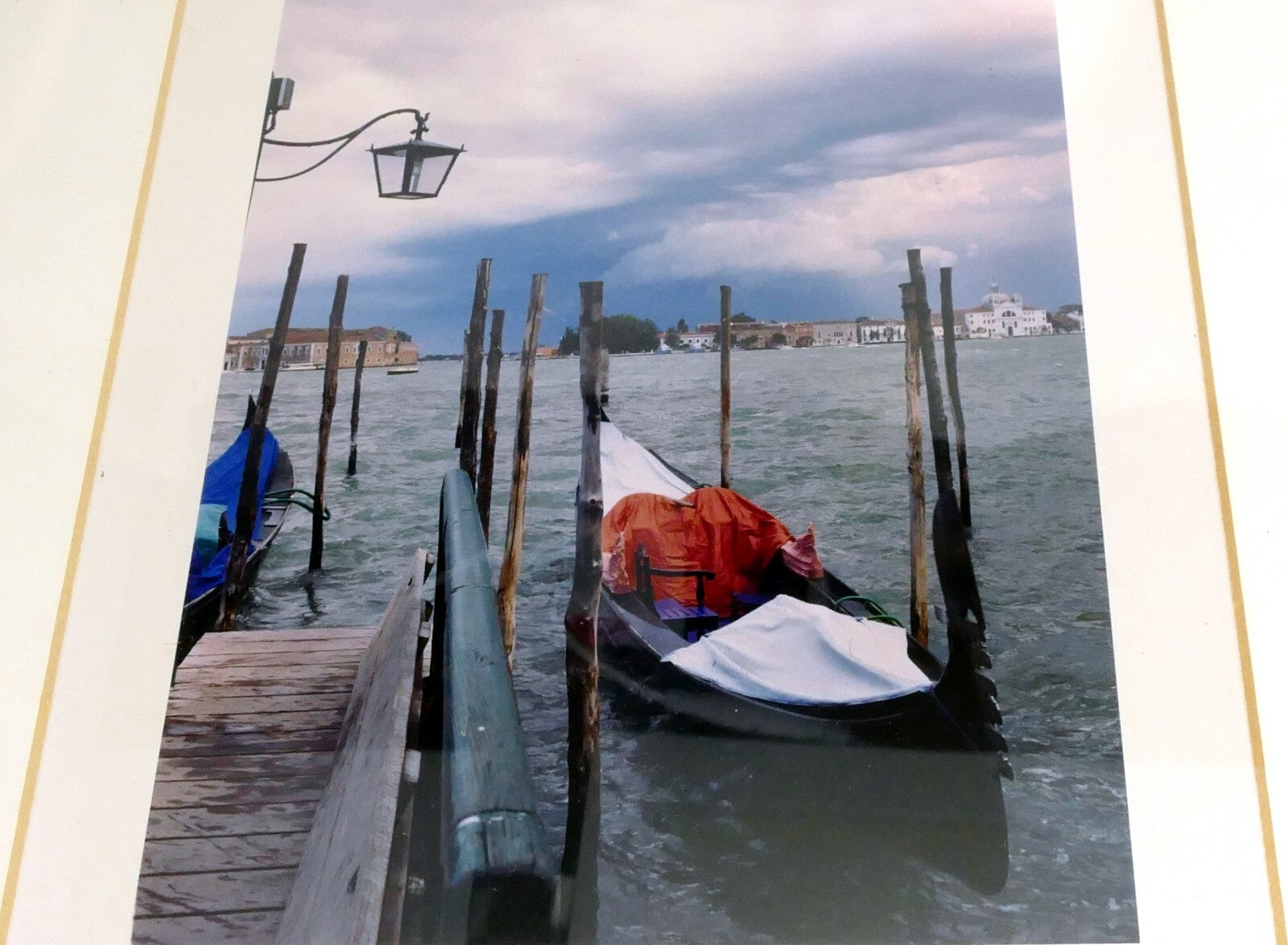 5x8” photo print   venice gondola by gita dedek signed framed 1999