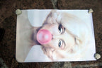 Marilyn Monroe Pink Bubble Gum Premium Art Print 36in x 24in large wall poster