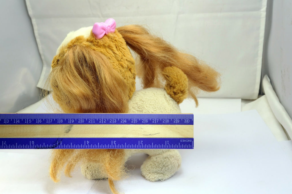 Hasbro Fur Real Friends Princess Brown White Dog  Barks Pull Girl