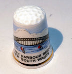 Porcelain thimble souvenir sydney harbour bridge new south wales australia