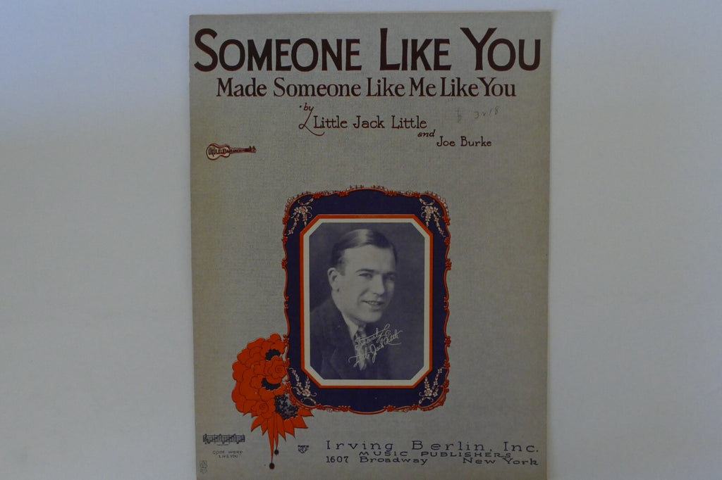 Someone like you, sheet music 1927, by little jack little and joe burke