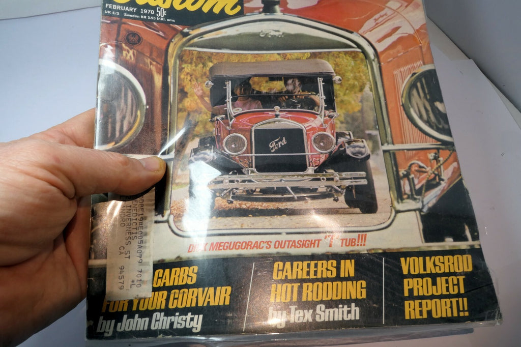 Rod & Custom Magazine February 1970  " Building Ford Flathead for the Street" 