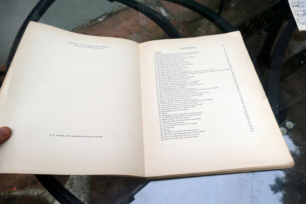 Sixty France Folk-Songs sheet music edited J. Tiersot  1915 Boston USA