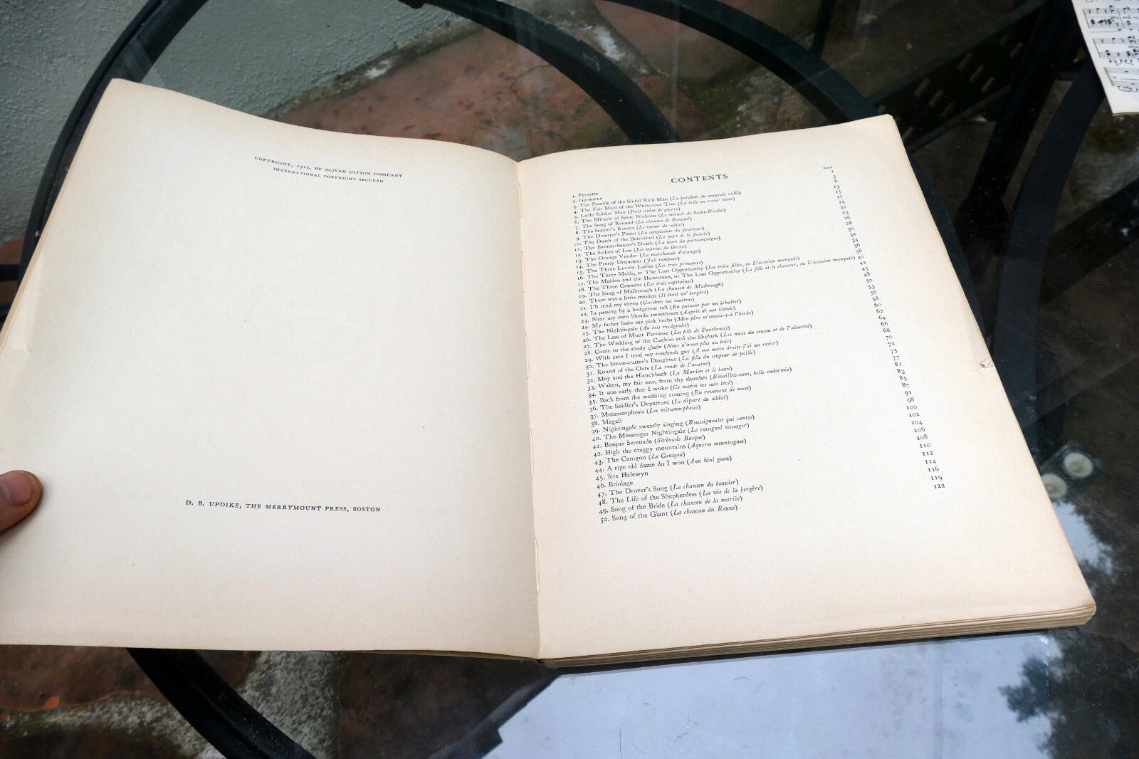 Sixty France Folk-Songs sheet music edited J. Tiersot  1915 Boston USA