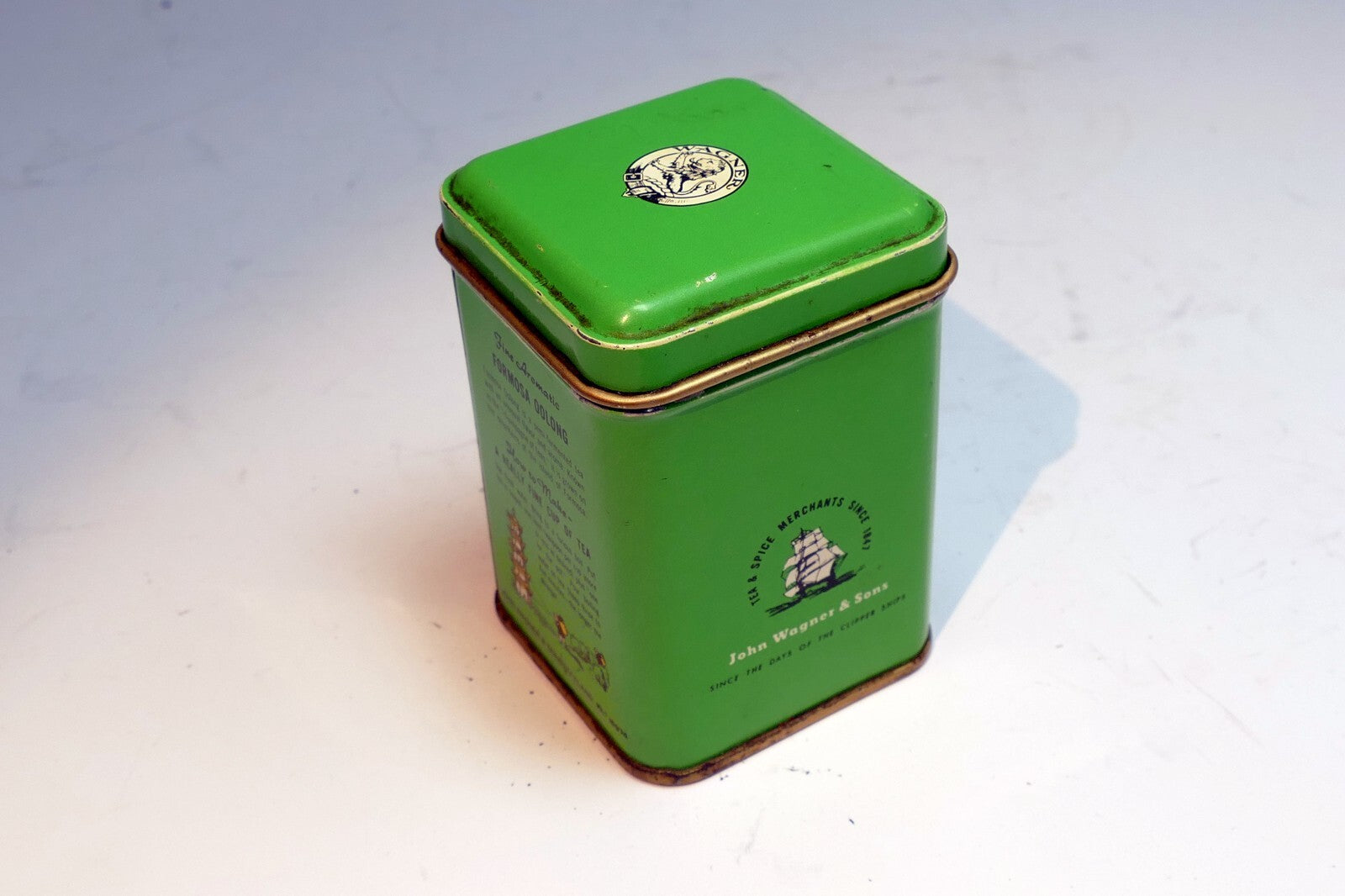 Tea Tin Formosa Oolong by John Wagner & Sons kitchen decor
