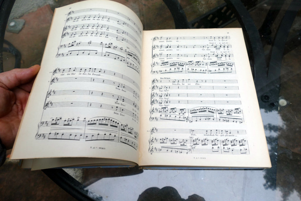 Manon Lescaut musik Puccini sheet music 1893 Italy Turin Ricordi German Leipzip