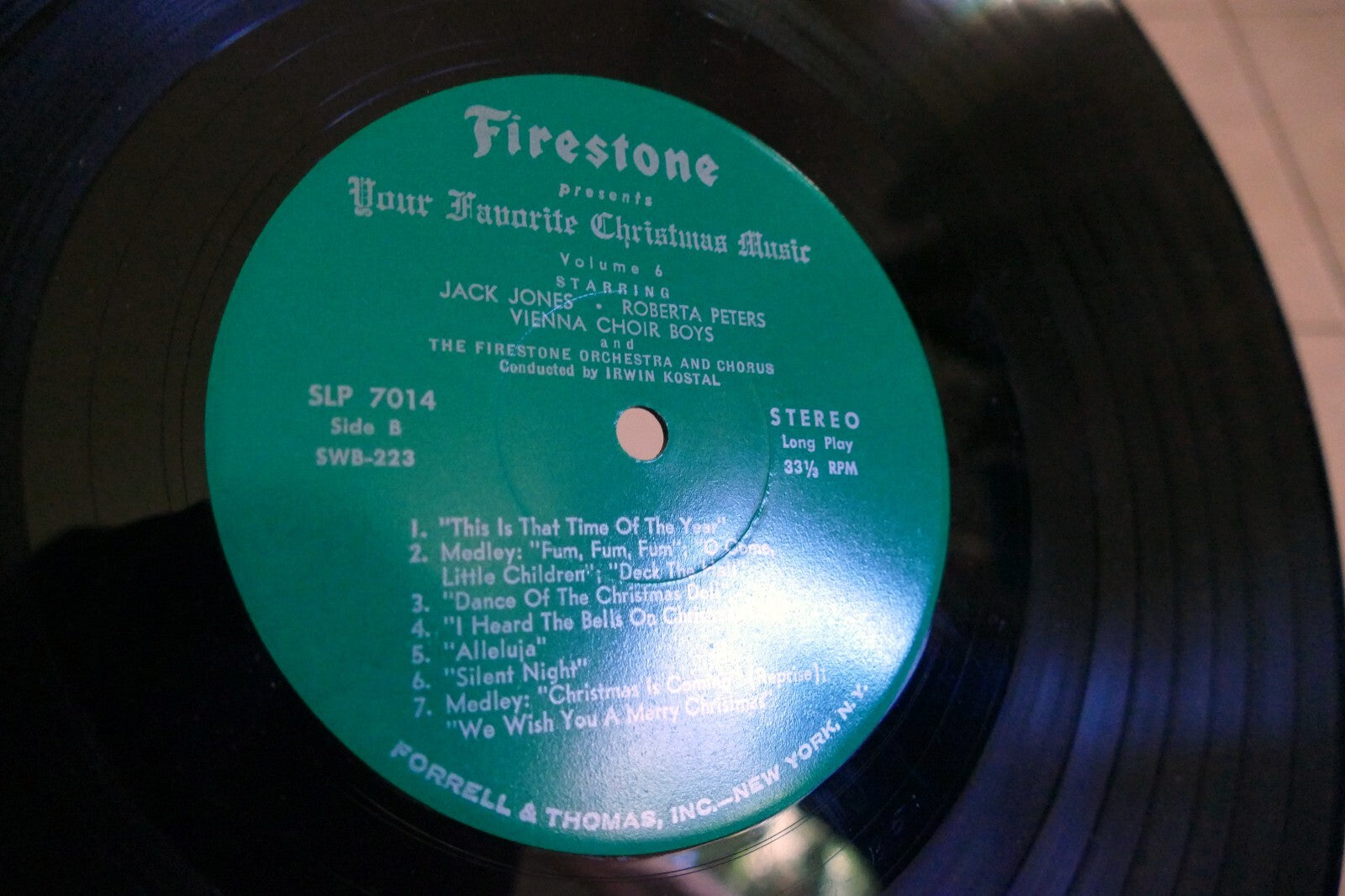 Firestone Your Favorite Christmas Music Vol 6 LP  1967  SLP 7014  A23
