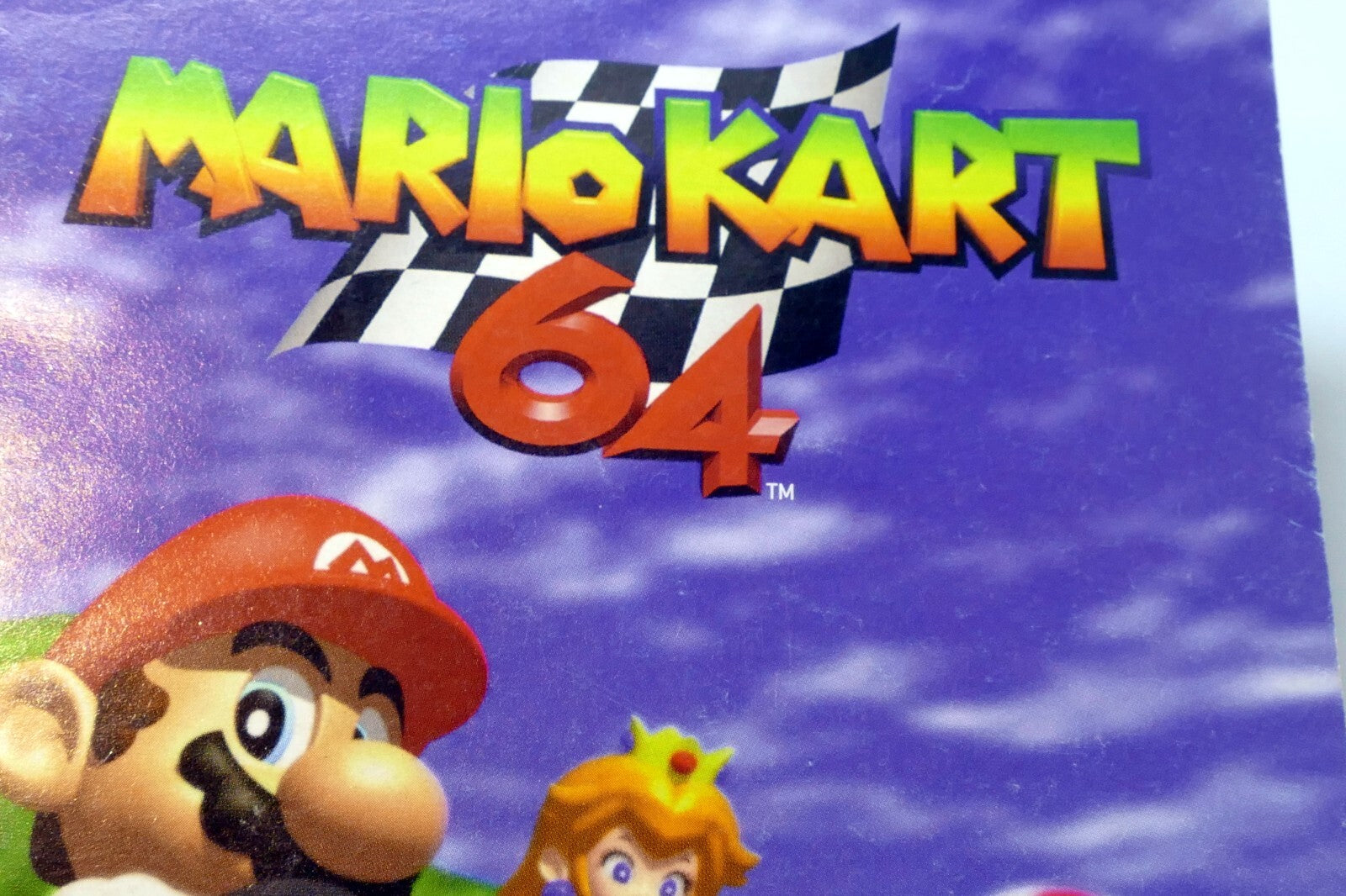 Mario kart 64 nintendo player's guide instruction manual book no bumper stickers