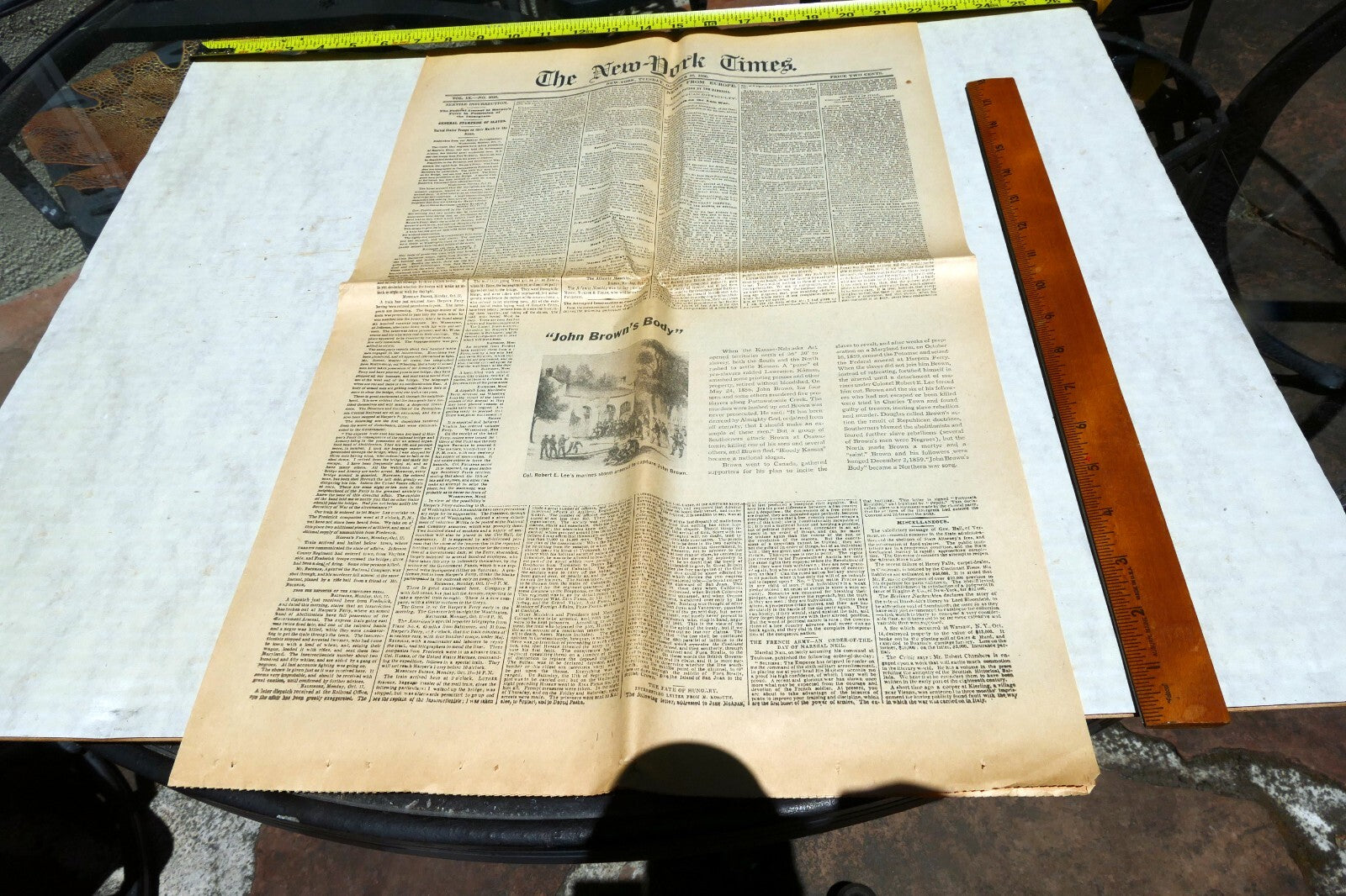 New York Times  Dec. 21,  1860 - Reprint - Civil War, South Secession Begins