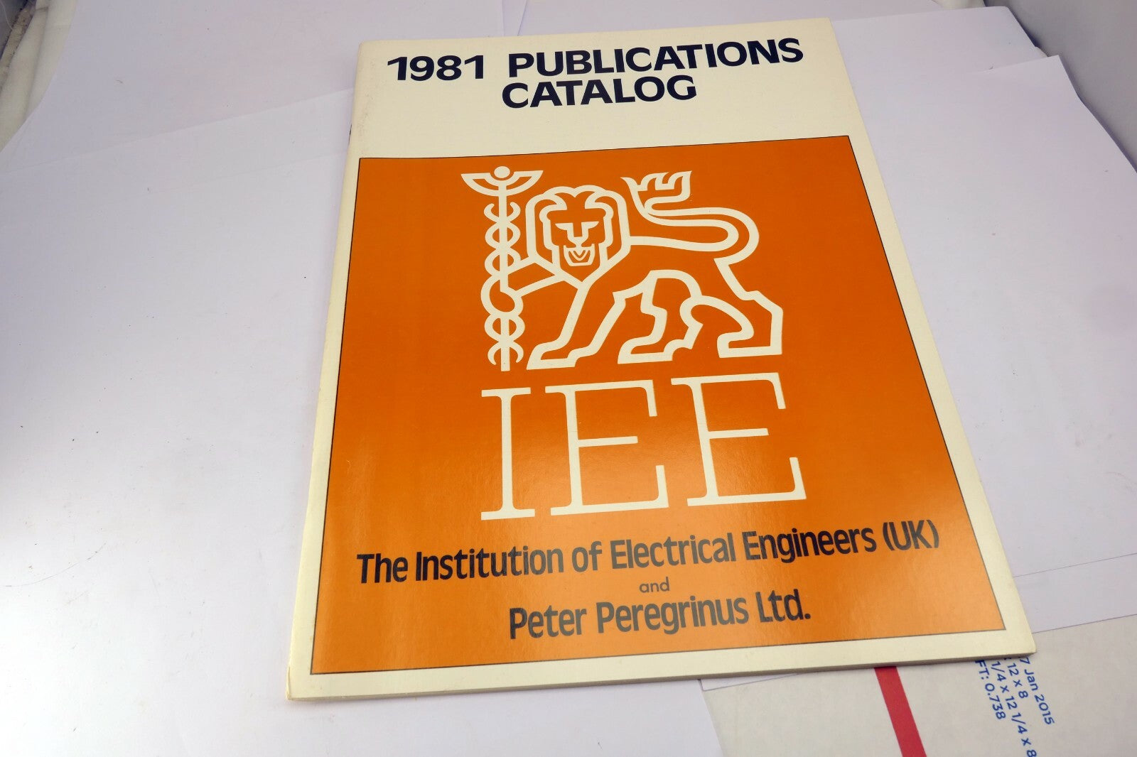 1981 Publications Catalog Institution Electrical Engineers IEE P. Peregriinus