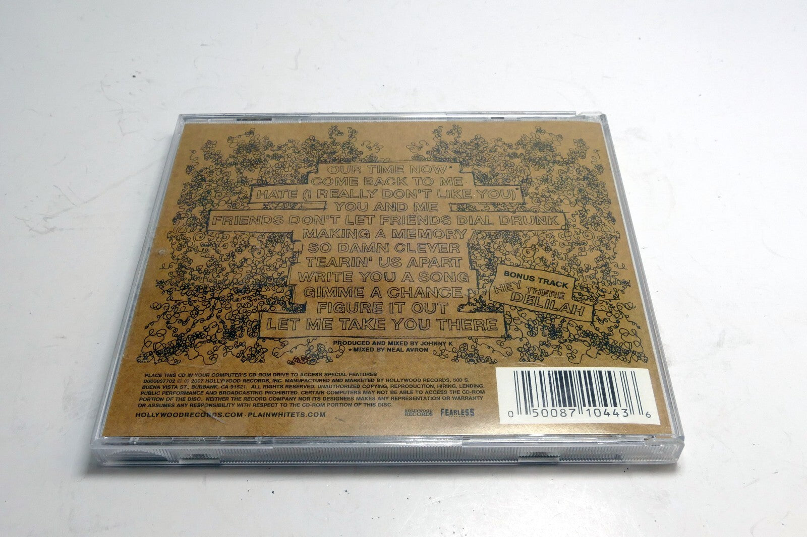 PLAIN WHITE T'S - Every Second Counts CD 2007 Hollywood Records d000037702
