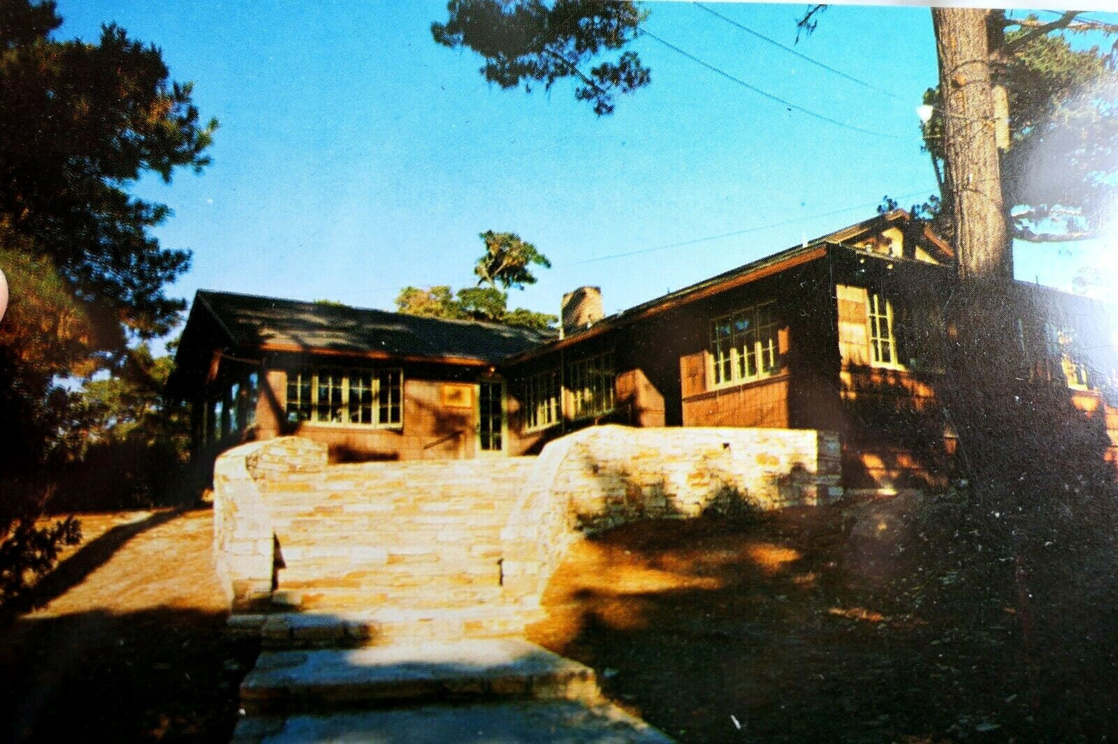Asilomar hotel park pacific grove california usa postcard 1970's