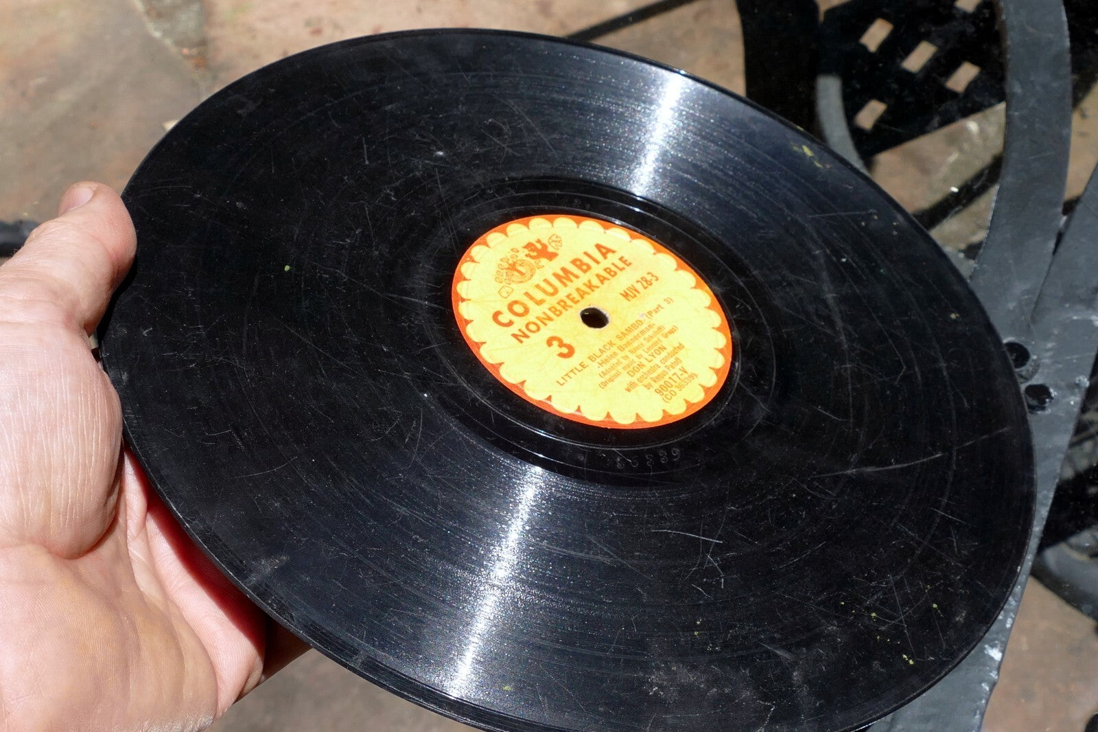 Little Sambo  Columbia Records mjv-28  78 rpm sides 2 and 3 90017-V