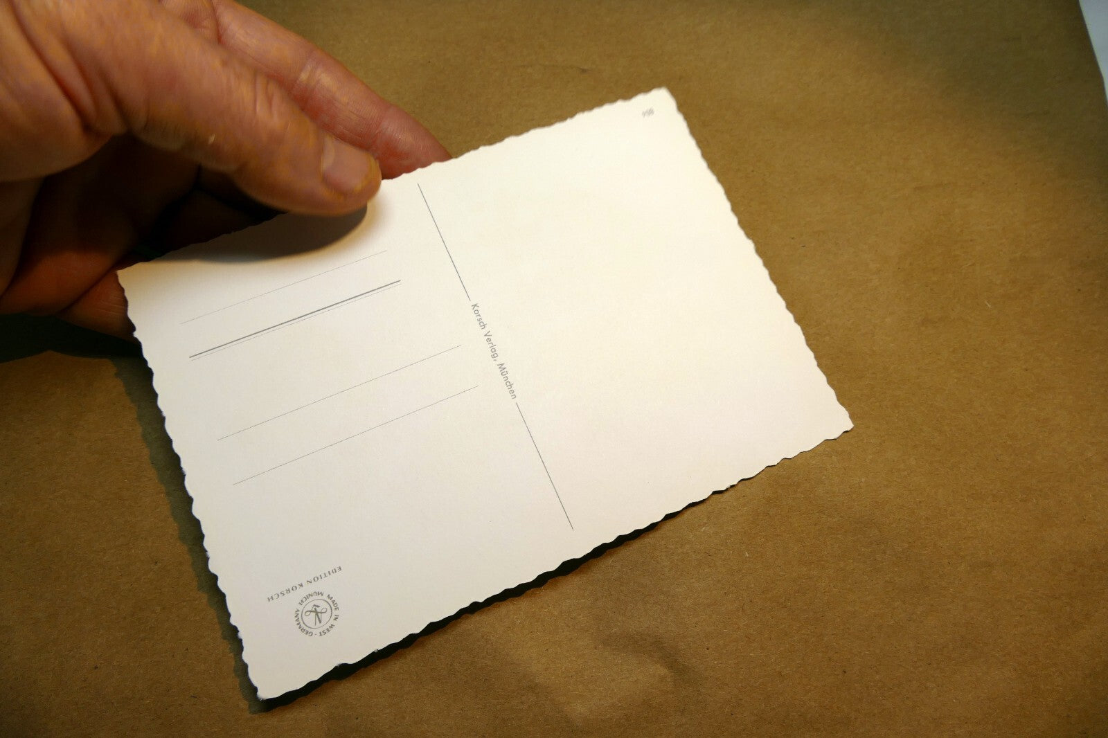 Adolf KORSCH VERLAG Postcard Munchen Boy with Flowers - Unposted Art