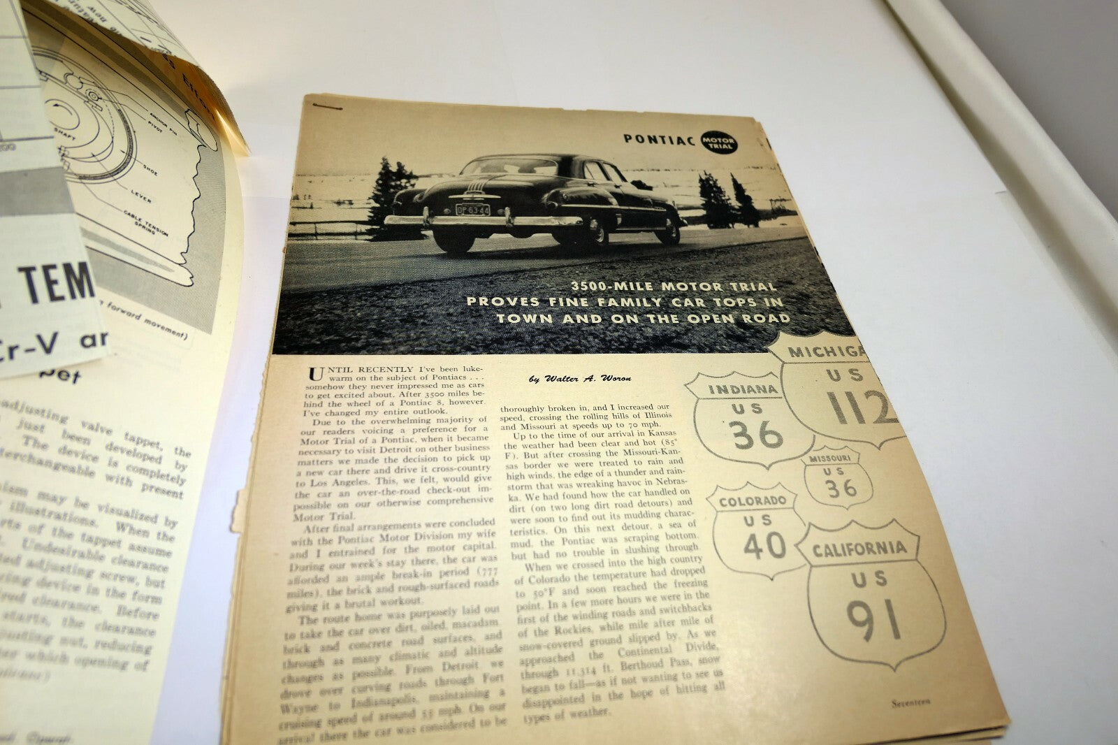 Pontiac 1950 Hydromatic Drive clippings review article Automotive Industries