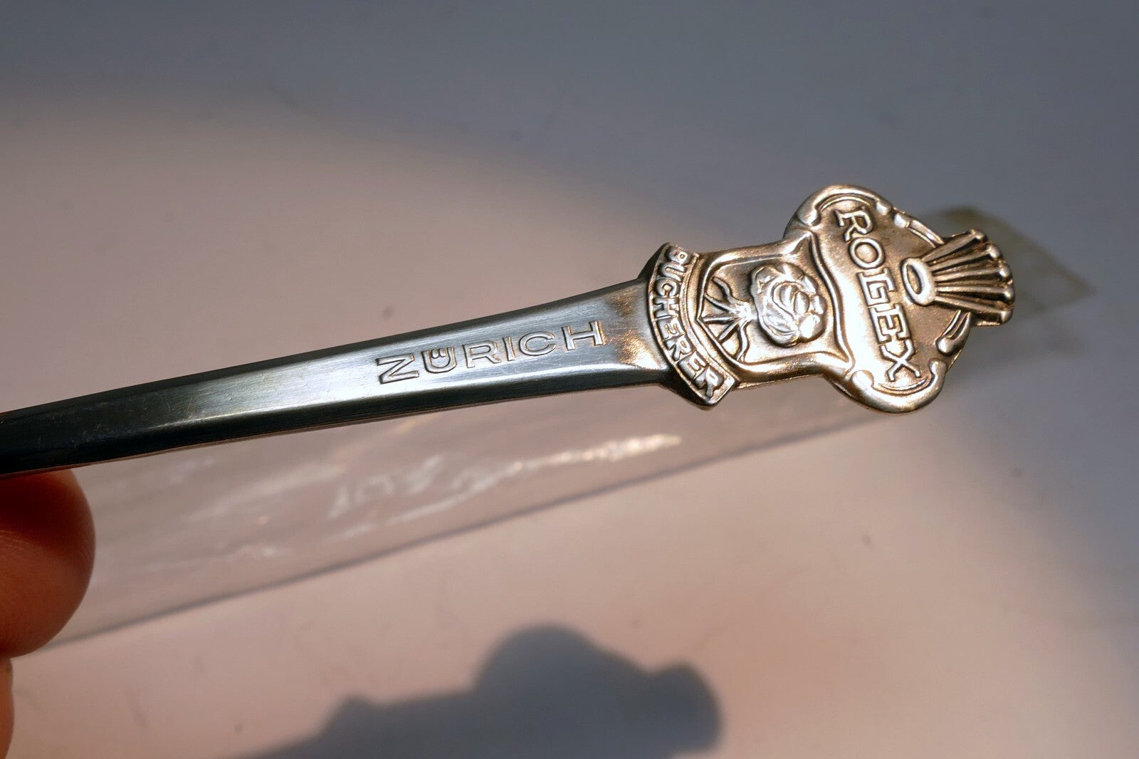 Rolex Bucherer of Switzerland "Zurich" Spoon souvenir rose - near mint