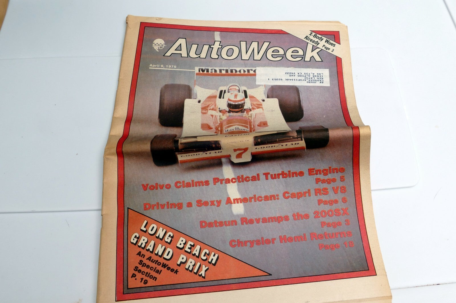 April 1979 Auto Week Magazine Volvo claims Turbine engine 200SX Datsun Mustang